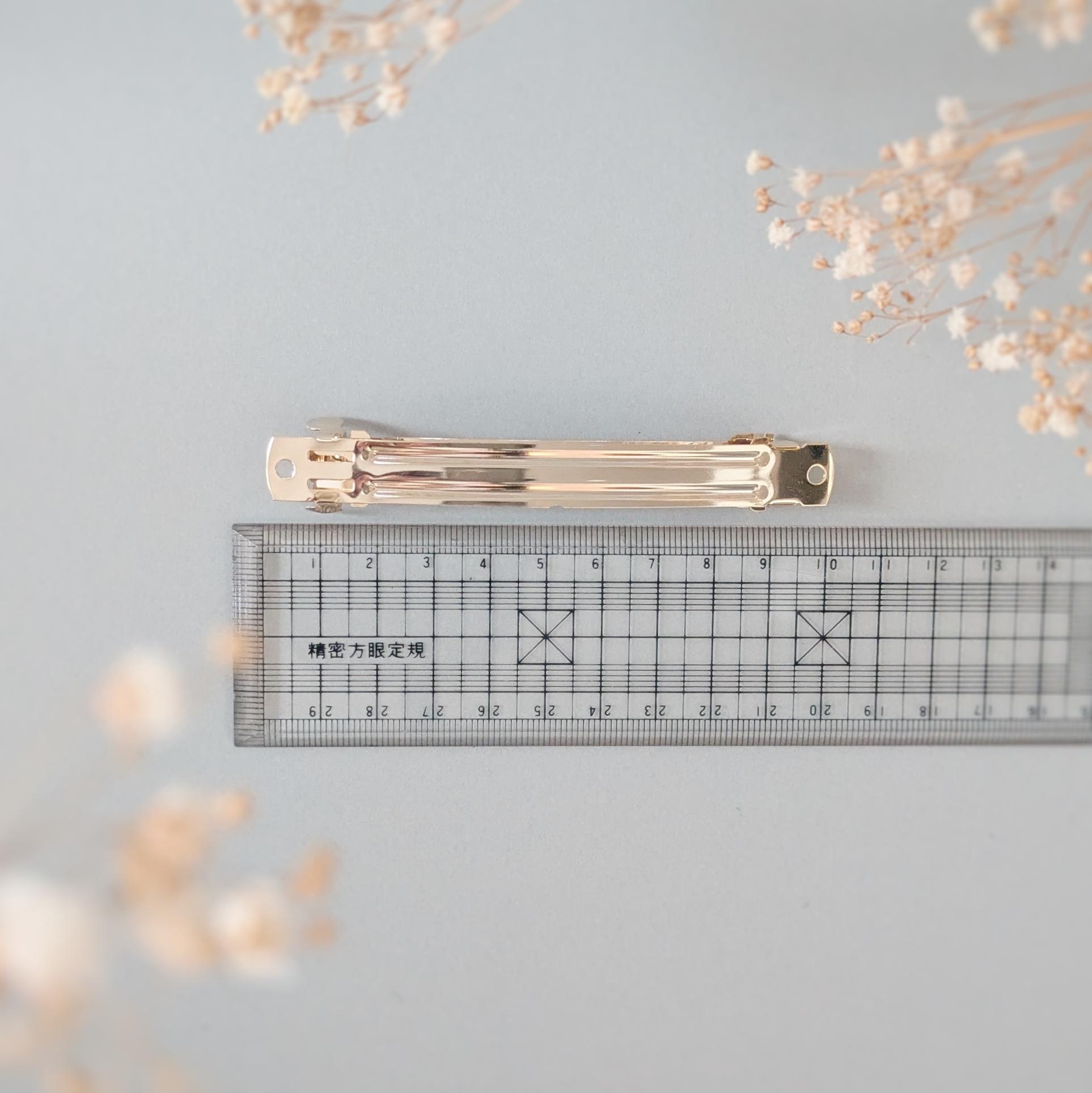 大人のための​シュシュ見えバレッタ〜春色デニムと刺繍チュール〜 | 11枚目