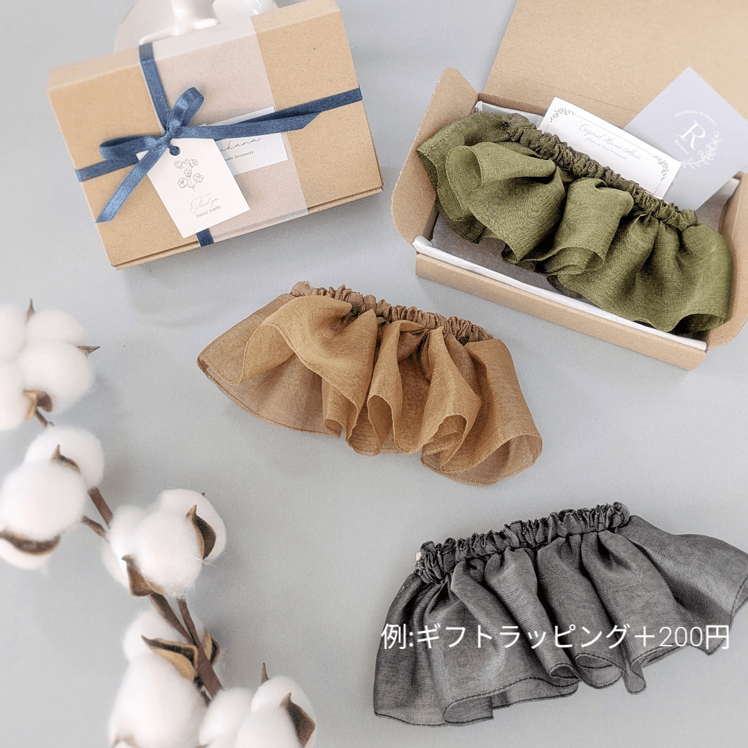 全3色｜大人のためのシュシュ見えバレッタ 晴れやかブルー　グラス♡オーガンジー バターイエロー＆ブラウン＆アイスブルー | 18枚目